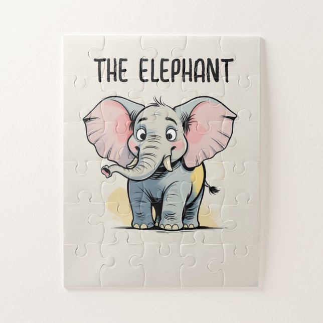 CUTE ELEPHANT PUZZLE  (Vertical)