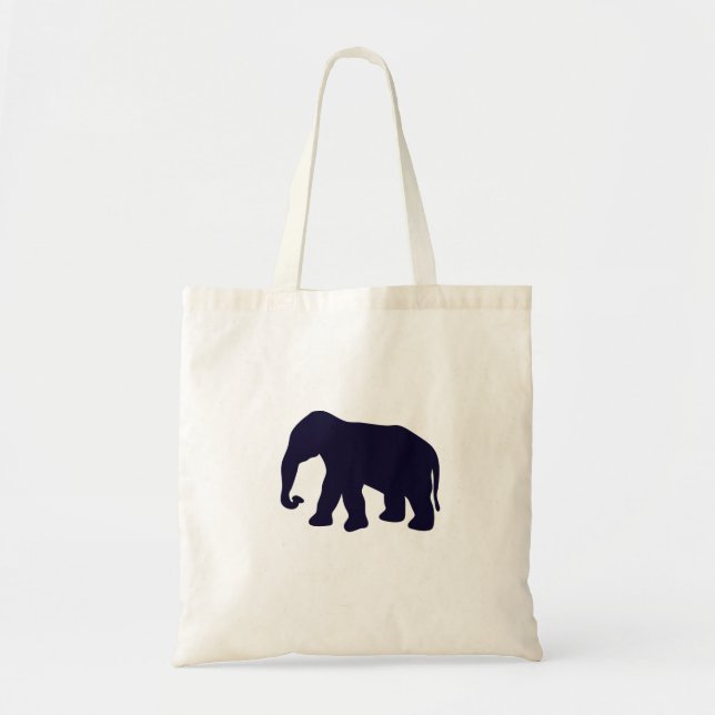 Cute Elephant Tote Bag (Front)