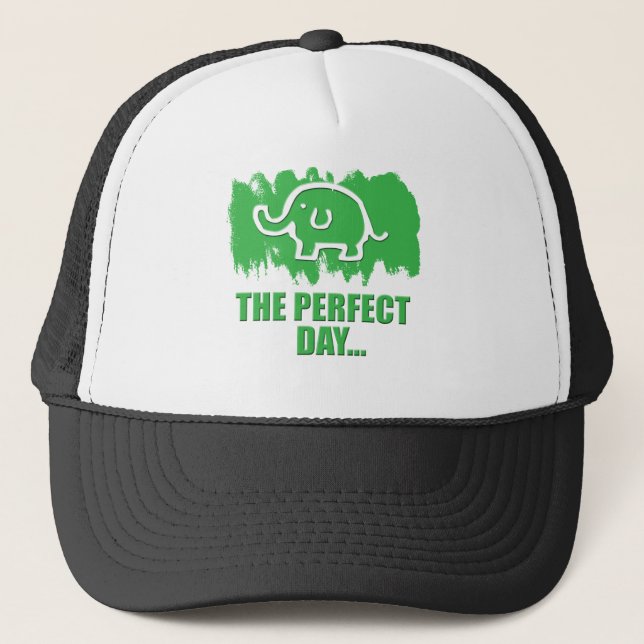 cute elephant trucker hat (Front)