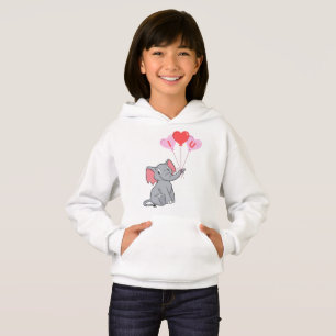 Cute elephant valentine's day