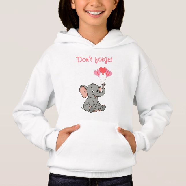 Cute elephant valentine's day   (Front)