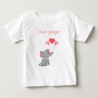 Cute elephant valentine's day