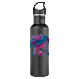 Cute Elephant Watercolor Unique Elephant Lovers Wo 710 Ml Water Bottle