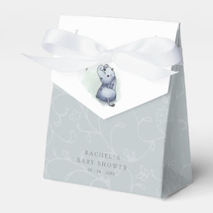 cute elephant with butterfly baby shower favour box