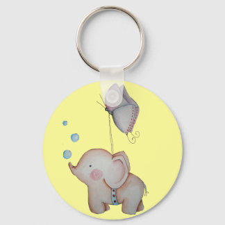 Cute Elephant with butterfly Key Chain