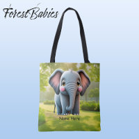 Cute Elephant Woodland Animal Kid Cartoon Graphic 
