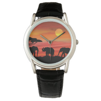 Cute Elephants in the Serengeti Watch