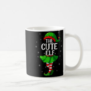 Cute Elf Christmas Girls Women Elf Squad Xmas Fami Coffee Mug