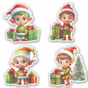 Cute Elf Gift Packing for Christmas Happy Holidays