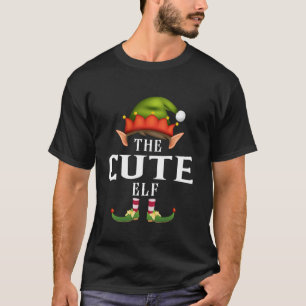 Cute Elf Group Funny Christmas Pajama Party Long S T-Shirt