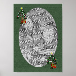 Cute Elf Holiday Add Your Photo Poster