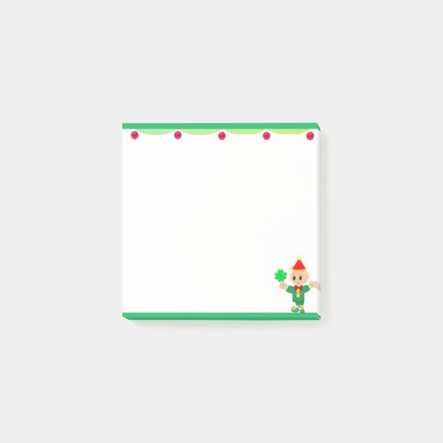 Cute  Elf Post-it Notes (Front)