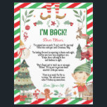 Cute Elf Return Arrival Christmas Letter from Elf<br><div class="desc">Create magical Christmas with this cute letter from Elf.  All text is editable,  it can be customised for an arrival letter,  return letter or goodbye letter.
(c) The Happy Cat Studio.</div>