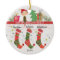 Cute Elf Stockings Family of 3 Christmas Ornament