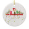 Cute Elf Stockings Family of 3 Christmas Ornament