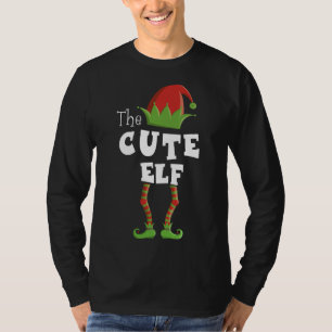 Cute Elf Xmas Pajama Family Matching Christmas Gro T-Shirt