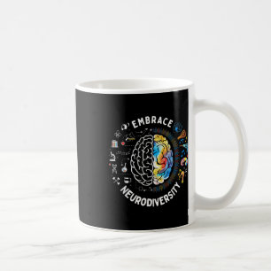 Cute Embrace Neurodiversity Autism Awareness Asd B Coffee Mug