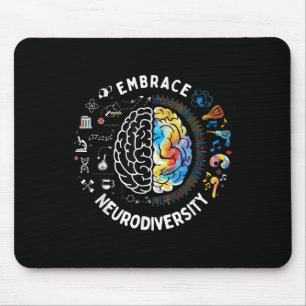 Cute Embrace Neurodiversity Autism Awareness Asd B Mouse Mat
