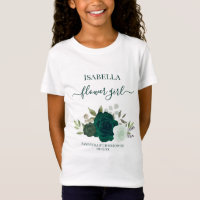 Cute Emerald Green Roses Flower Girl Gift Wedding