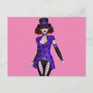 CUTE EMO GOTH GIRL POSTCARDS