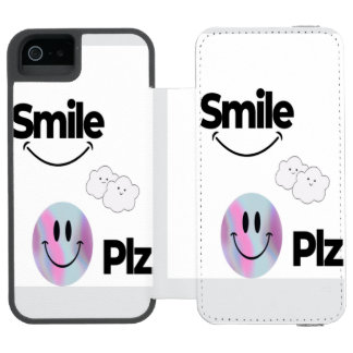 Cute Emoji Design & Positive Vibes Protective Cove Incipio Watson™ iPhone 5 Wallet Case