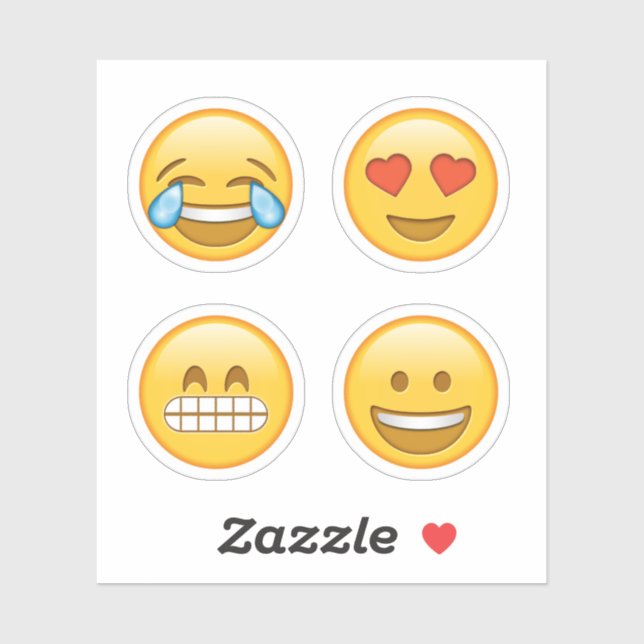 Cute Emoji Stickers Hearts LOL (Sheet)