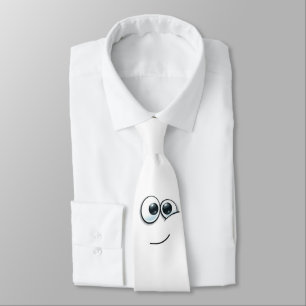 Cute emoji with customizable background tie