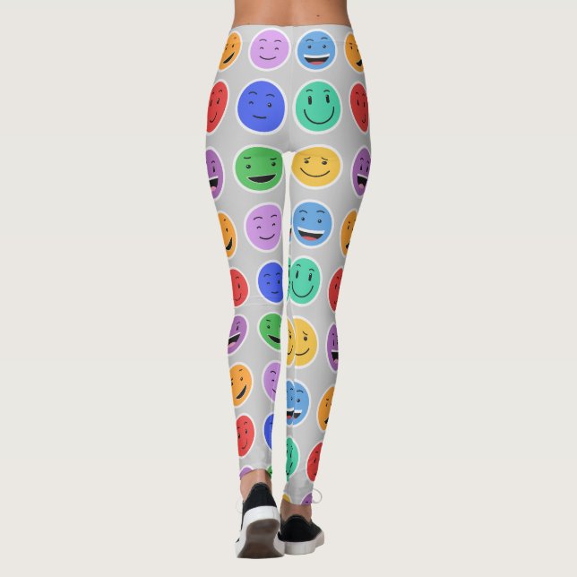 Cute Emoticon leggings (Back)