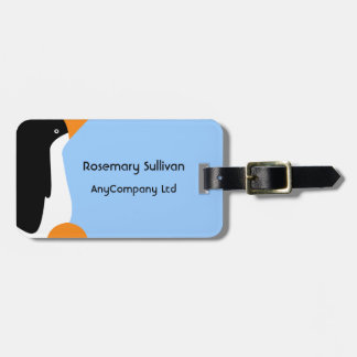 Cute Emperor Penguin Luggage Tag