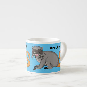 Cute Emperor Tamarin illustration cartoon Espresso Cup