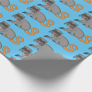 Cute Emperor Tamarin illustration cartoon Wrapping Paper
