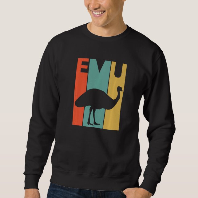 Cute Emu Animal  Sweatshirt (Front)