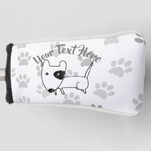 Cute English Bull Terrier 2 Golf Head Cover