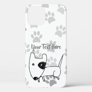 Cute English Bull Terrier iPhone 12 Case