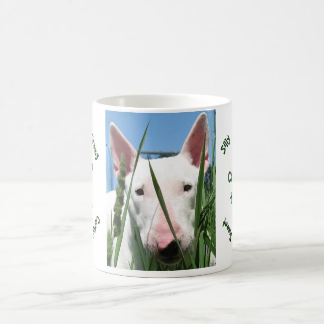 Cute English Bull Terrier Coffee Mug (Center)