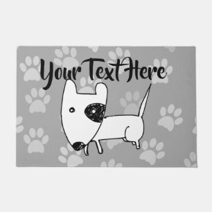 Cute English Bull Terrier Doormat