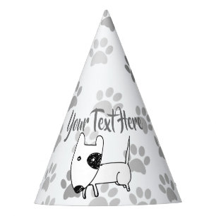 Cute English Bull Terrier Party Hat