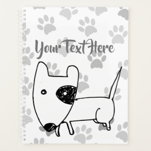 Cute English Bull Terrier Planner