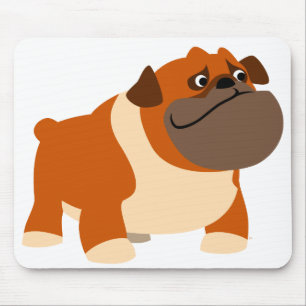 Cute English Bulldog Baby Clothing Mouse Mat