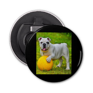 Cute English Bulldog Basketball Bulldog Lover Gift Bottle Opener