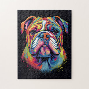Cute English Bulldog Dog Jigsaw Puzzle