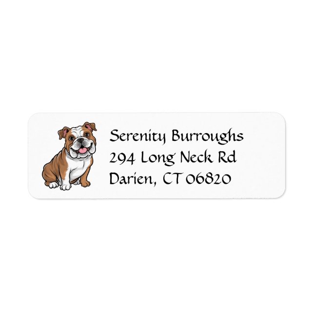 Cute English Bulldog Lover Cartoon Puppy Dog Mum (Front)