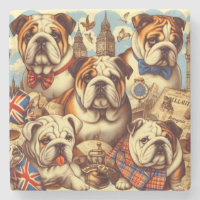 Cute English Bulldog Painting