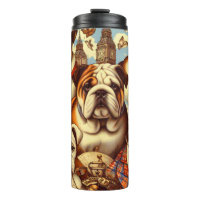 Cute English Bulldog Painting