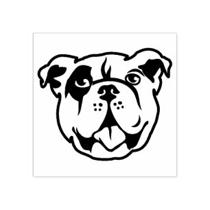 Cute English Bulldog Stamp