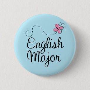Cute English Major Gift 6 Cm Round Badge