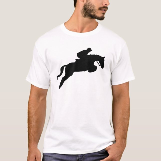 Cute English Riding Hunter Jumper Girl Riding Hors T-Shirt (Front)