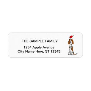 Cute English Setter Puppy Dog Christmas