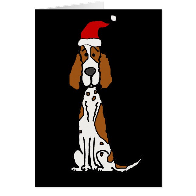 Cute English Setter Puppy Dog Christmas (Front)