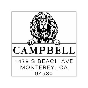 Cute English Springer Spaniel Custom Dog Address  Self-inking Stamp